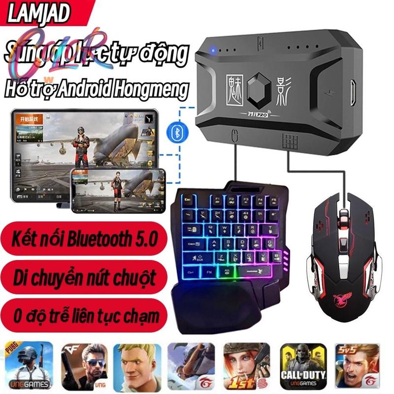 【Mới Combo bộ chuyển đổi chơi game Meiying M1 Pro và bàn phím chuột kết nối điện thoại chơi PUBG Mobile Free Fire - COLOR WORLD Chơi Điện Tử Bluetooth