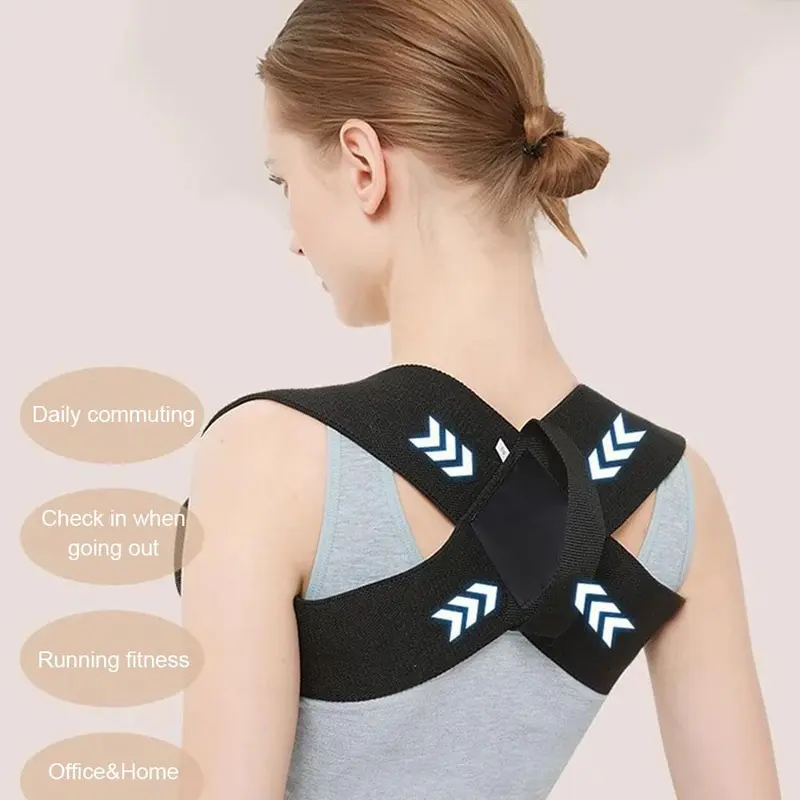 Đai Đeo Vai Tư Thế Lưng, Có Thể Điều Chỉnh, Thoáng Khí, Đai Tập Thể Dục, Tập Luyện Nẹp SS, Giúp Phục Hồi 3