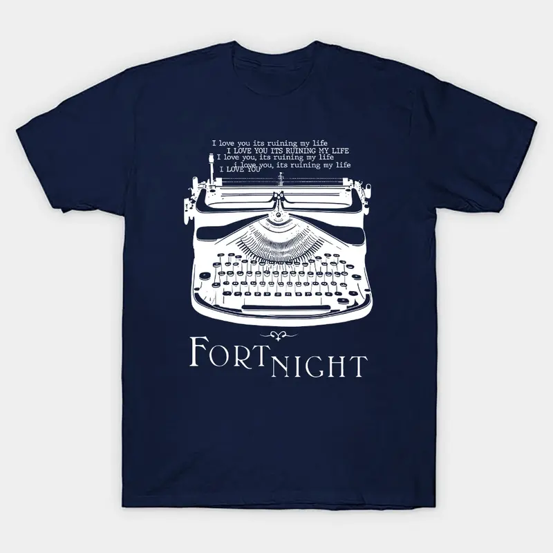 Kaos T shirt musik pop taylor swift fortnight typewriter the tortured poets department 3