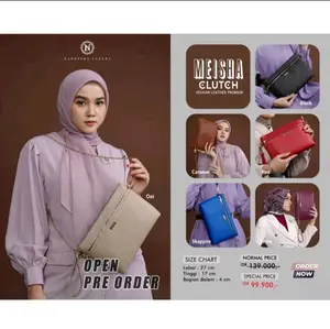 Meisha Clucth #tas ori Nadheera Luxury #handbag simple