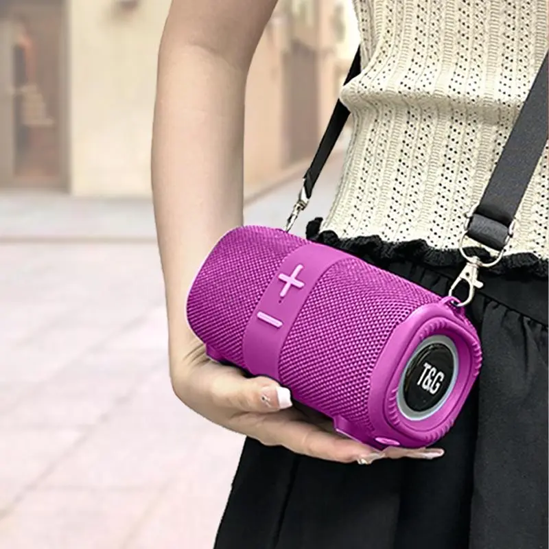 T&G Portable Wireless Speaker, USB Rechargeable Stereo Speaker, Small and Cute Wireless Speaker, Suitable for Outdoor Party Gift