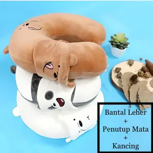 Bantal Leher Dewasa U Free Penutup Mata dan Kancing Berlabel SNI