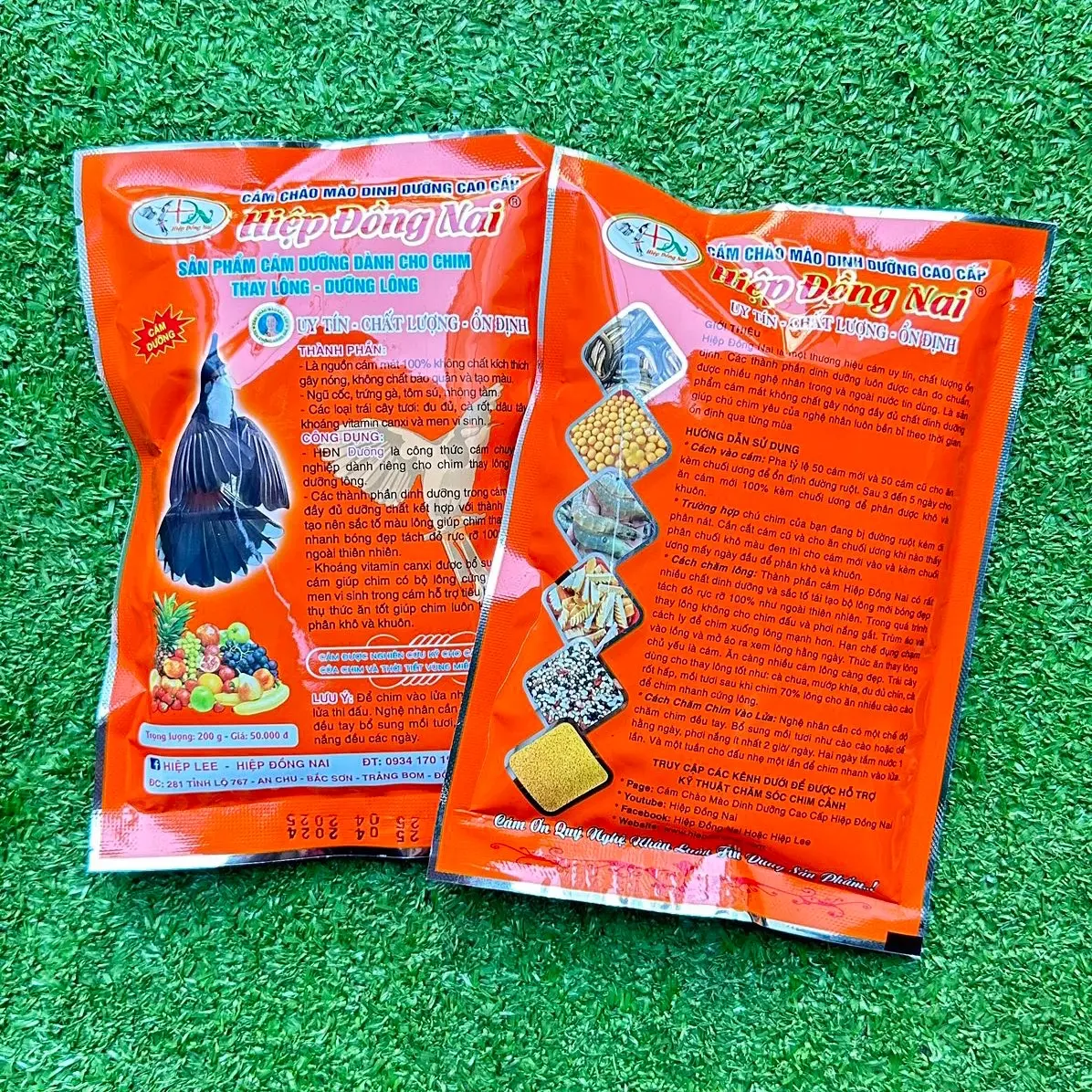 Combo 2 gói cám DƯỠNG - Chăm Lông - Nuôi Mộc Hiệp Đồng Nai