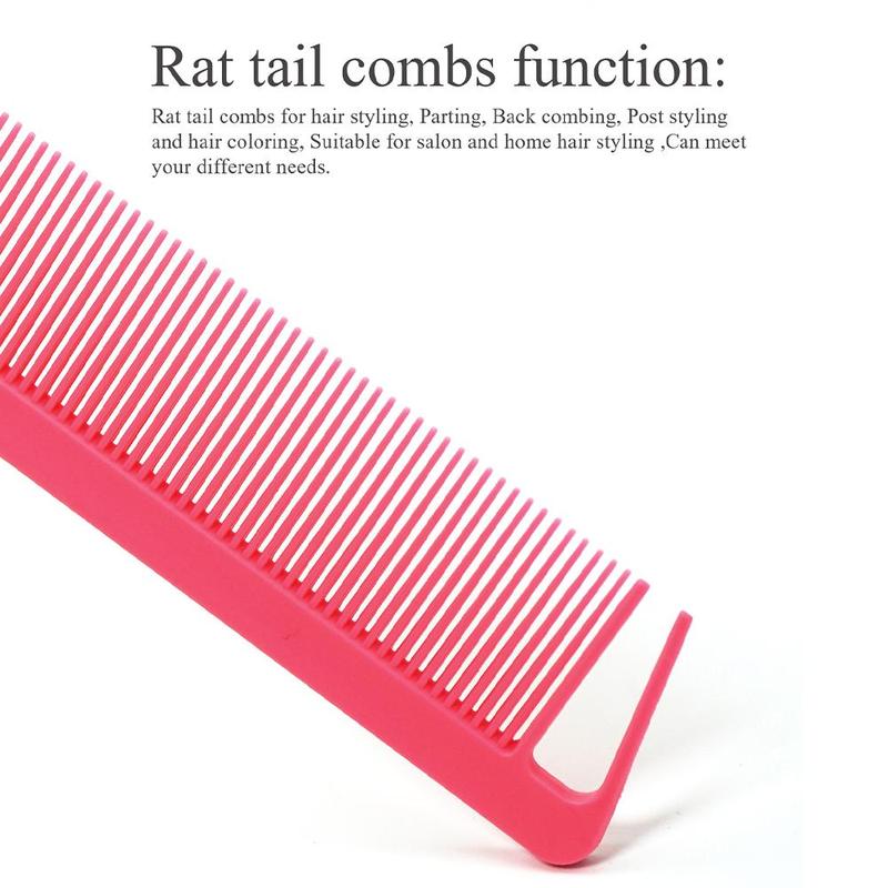 Professional Pointed Tail Hair Comb, Hairstyling Comb, Anti-static Hair Dye Brush, Rat Tail Hair Comb, Heatless Hair Styling Tools, Hair Products, Barber Accessories, Hair Products, Valentine's Day Gift 6