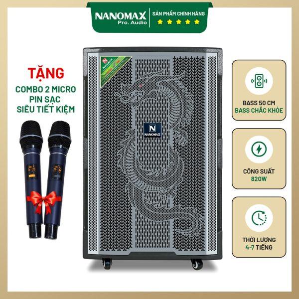 Loa Kéo Di Động Nanomax GT-2024 Bass 50cm 820W Karaoke là Đối Tác Hoàn Hảo Cho Tiệc Tùng Tết 2024 loa  keo Củ Loa Nghe Nhạc nanomax sk15d5