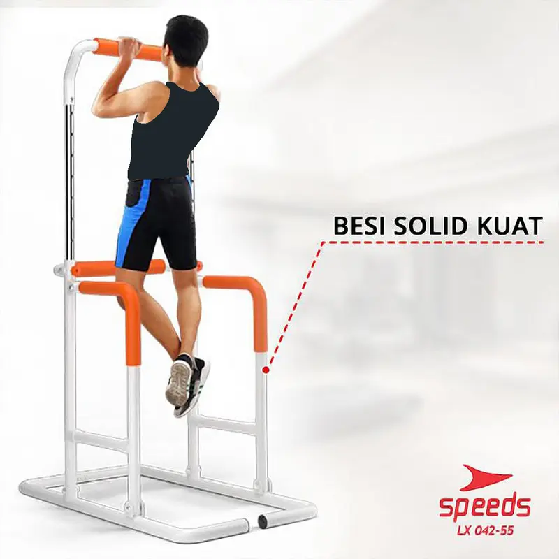 SPEEDS Chin Up Hanging Bar Pull Up Bar Alat Olahraga Fitness Gym Rumah Home Gym Iron Gym 042-55 3