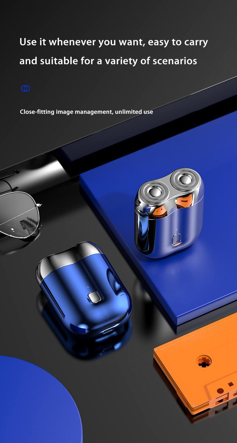 Product Introduction of Those Mini Shaver On-the-Go, Portable Alloy Electric Shaver for Men, Cordless Travel Shaver, Dry Shaver, USB Rechargeable Electric Razor, Ipx7 Waterproof, Easy Cleaning, Battery Indicator Facial Silky 18