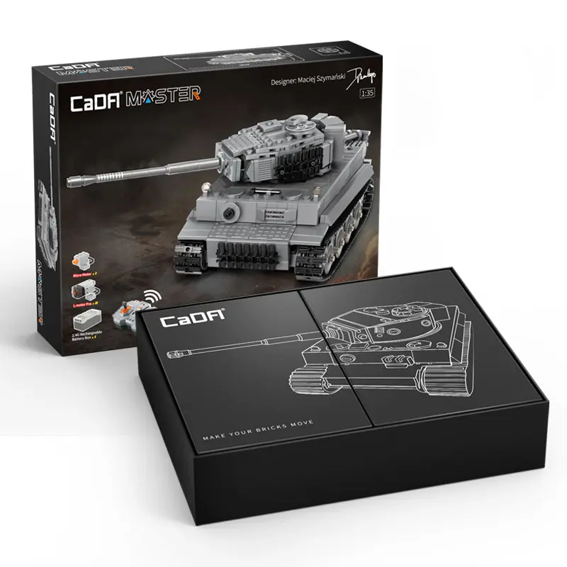 Đồ Chơi Lắp Ráp Technic Mô Hình Xe Tăng Chiến Đấu Điều Khiển Từ Xa RC Tiger Tank C61071 Với 925 Mảnh Ghép 8