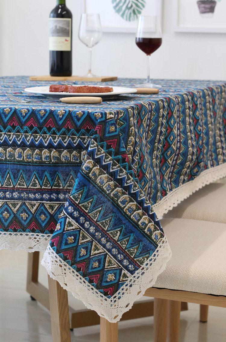Product Introduction of Khăn trải bàn, Phong cách INS, Chất liệu bông và vải lanh, Thiết kế kẻ sọc tươi mới, Phổ biến trên Internet, Thích hợp cho bàn ký túc xá và bàn cà phê hình chữ nhật, Vải bọc 21