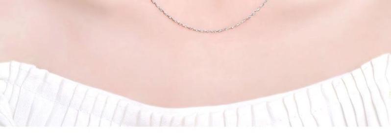 Product Introduction of S925 Sterling Silver Necklace Women's Necklace without Pendants Clavicle Necklace Non-Fading Box Thin Chain Simple Lengthened Single Chain 11