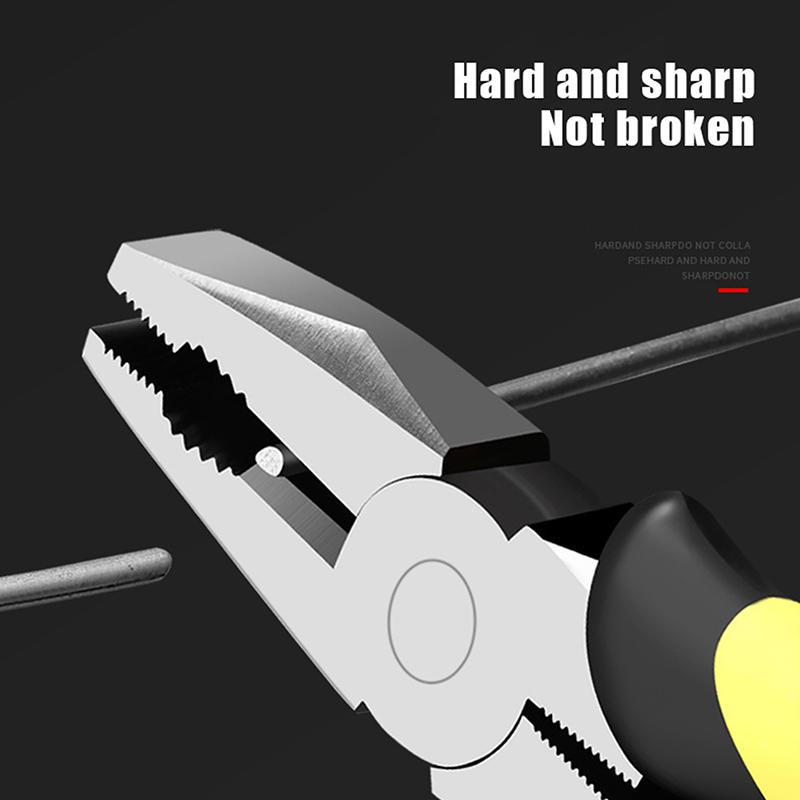 Tang Set 3 Pcs 8 Inches Wire Pliers Sharp Large Opening Stripping Pliers Industrial Grade Labor-saving Household Electrician Pliers