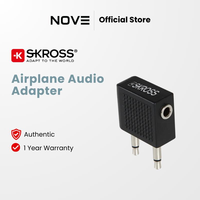 Skross Airplane Audio Adapter - 3.5mm Audio Adapter for Airplane ...