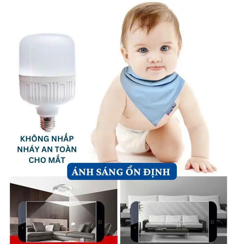 Combo 5 Bóng Đèn Led 30W Đui Xoáy E27 Ánh Sáng Trắng Tiết Kiệm Điện. Bảo Hành 30 Ngày 1