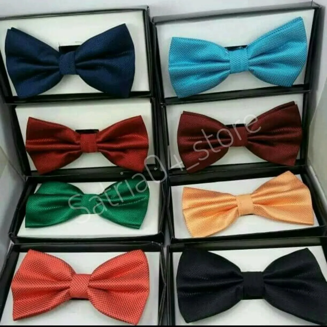 dasi kupu-kupu pria wanita/dasi bow tie/dasi wedding organizer/dasi pria wanita polos Black