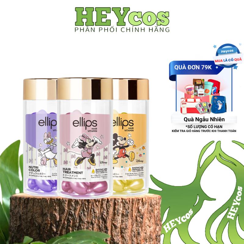   CHÍNH HÃNG  Serum Dưỡng Tóc Ellips Hair Vitamin Hộp 30 Viên  DATE 10 26  - Phục Hồi Tóc Hư Tổn Mềm Mượt 