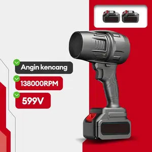 Mesin Blower Portable Cordless Baterai 599VF Jet Fan Turbo Blower Angin Blower Baterai Angin Kencang