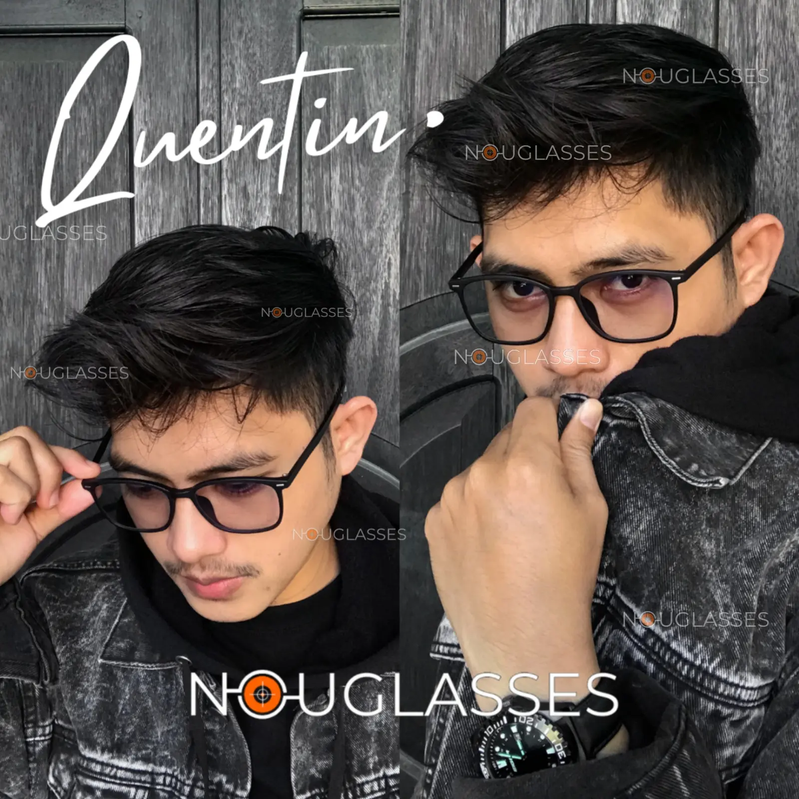 QUENTIN - Kacamata Gaming Series Photocromic Antiradiasi Anti Embun Night Drive NOUGLASSES Lensa