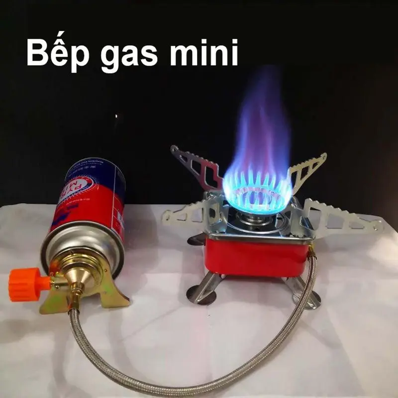 Bếp gas mini gấp gọn tiện lợi đa năng dùng đi cắm trại dã ngoại camping 0
