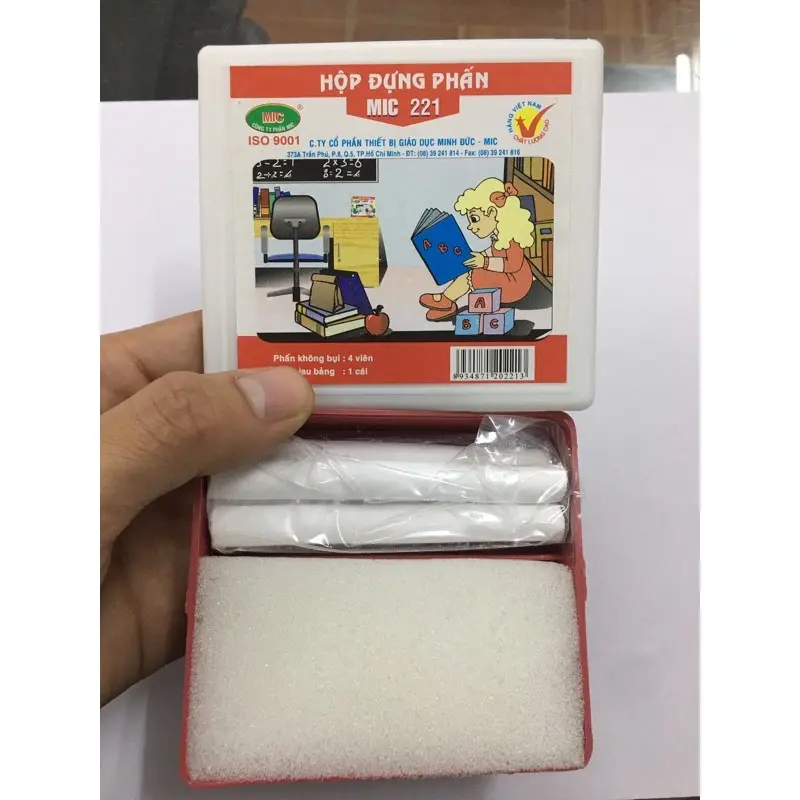 Phấn Mic viết bảng không bụi, phấn trắng phấn màu viết bảng 4