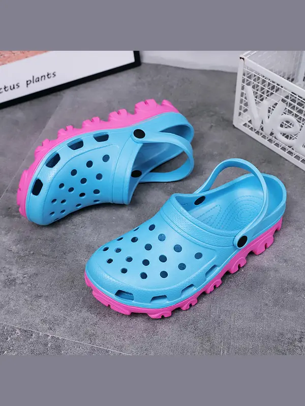 Women's Fashionable Plain Color Clogs, Casual Comfortable Breathable Lightweight Slides, All-match Garden Shoes for Daily Wear, Girl 3