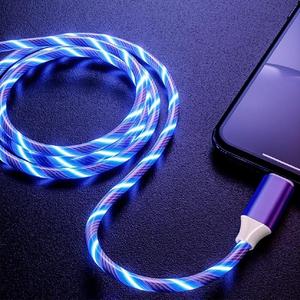 USB C 充電ケーブル、LEDライト搭載充電ケーブル、Samsung Galaxy S21 S20 S10 S10E S9 S8 Plus Note 20 10 9 8対応Type Cケーブル