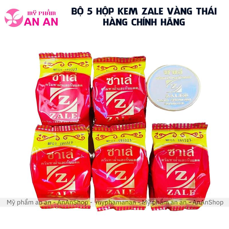 5 Hộp kem Zale vàng Thái giảm mụn mờ thâm hàng chính hãng skincare nữ - 8851356000266