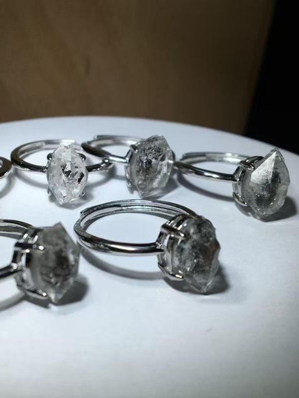 Natural Crystal Ring, Fashion Jewelry for Party, Daily Clothing Decor, Trendy All-match & Exquisite Jewelry for Birthday Gift 4