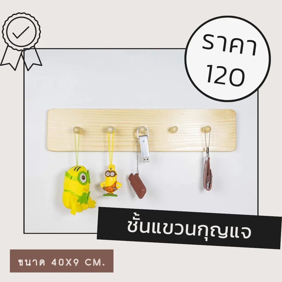 ชั้นแขวนอเนกประสงค์ ติดตั้งบนผนัง สีขาว เป็นไม้ ทันสมัย