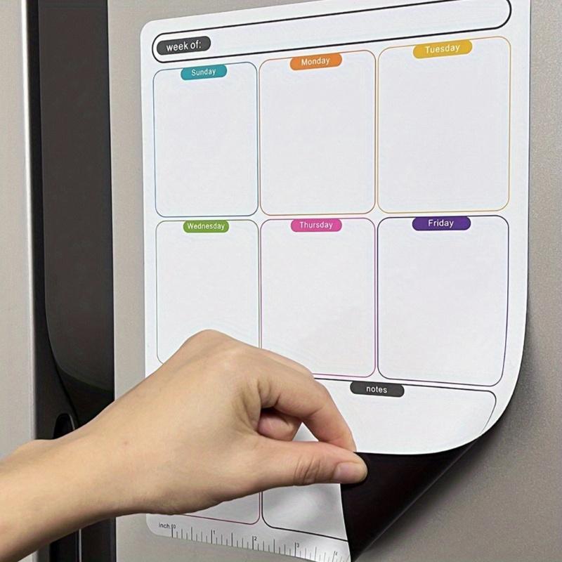 Magnetic Weekly Planner Board, 1 Count Reusable Erasable Magnetic Whiteboard, Weekly Planner Board for Home Office, Home Decor 3