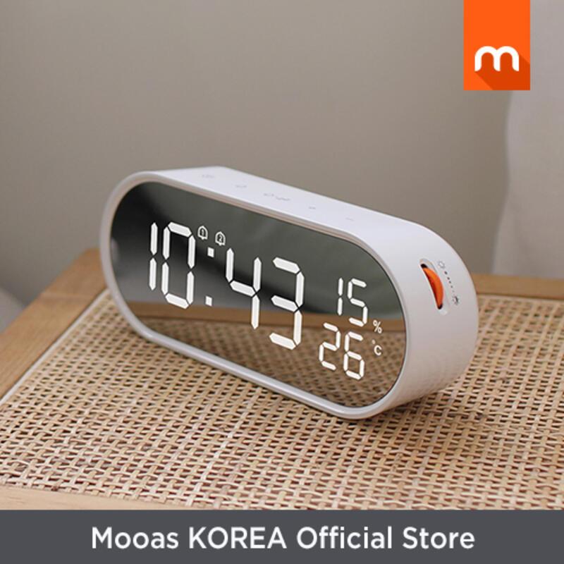 Product Introduction of mooas Rolg Pop Mirror Clock, 12/24H Mode 0