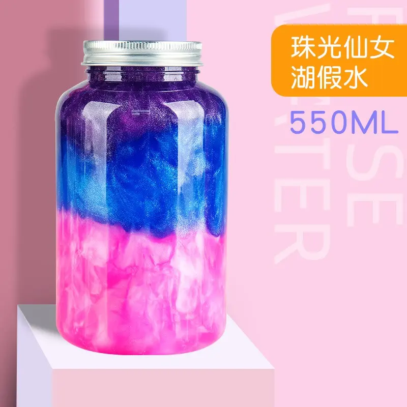 Slime sữa chua yakult màu TRẮNG SỮA cực đẹp Đồ chơi hũ slam chất nhờn ma quái squishy hộp 550ML 5