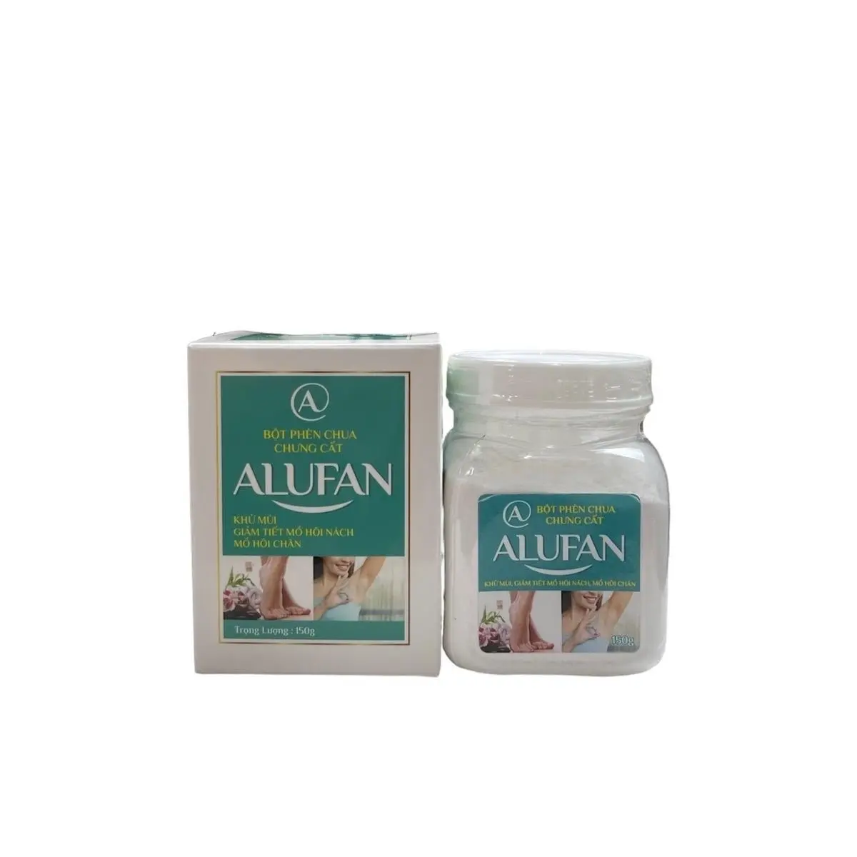 Bột Phèn Chua ALUFAN 150gram Khử Hôi Nách Hôi Chân Women