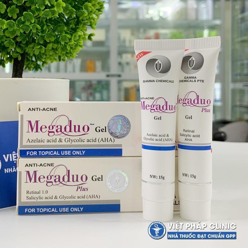 Megaduo Gel 15g - Bản AHA và Plus Retinal 1.0 - Gel bôi cho da mụn, thâm