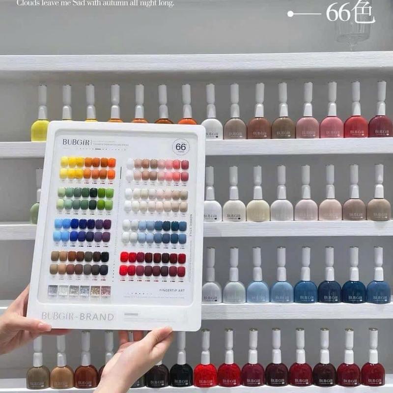 Sét sơn 66 màu BUBGIR kèm bảng màu base top