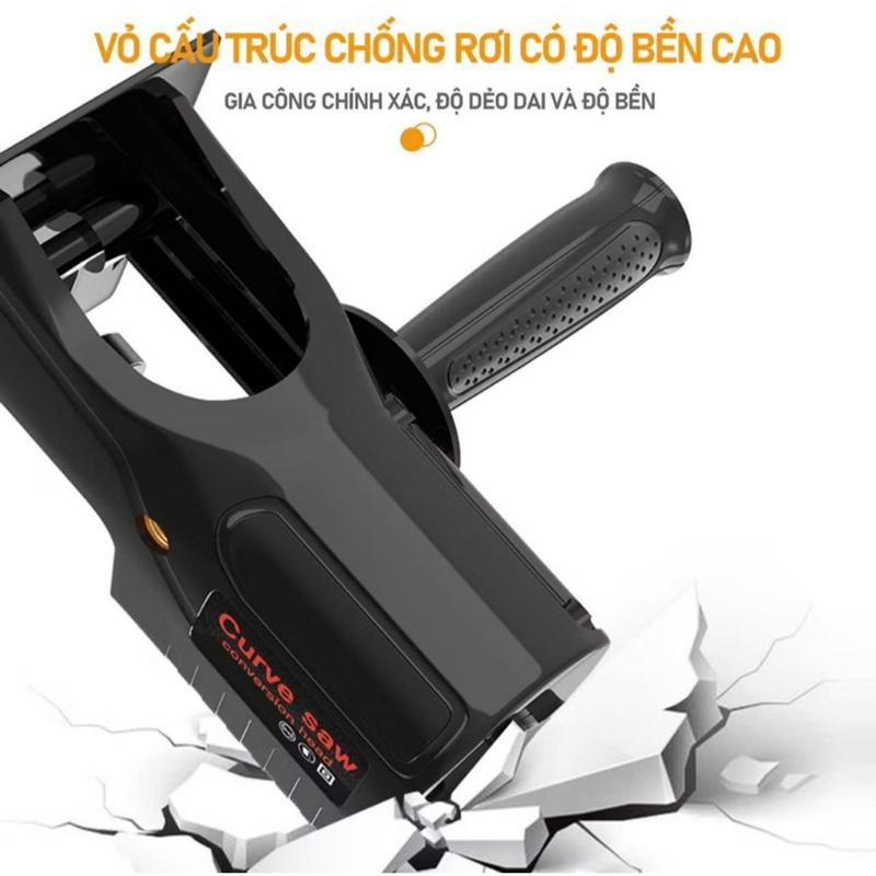 Bộ chuyển đổi máy khoan thành máy cưa cầm tay điện kèm 3 luoi cưa cắt gỗ kim loại lắp được khoan pin và khoan điện. Cắt: Gỗ, kim loại, PVC 4