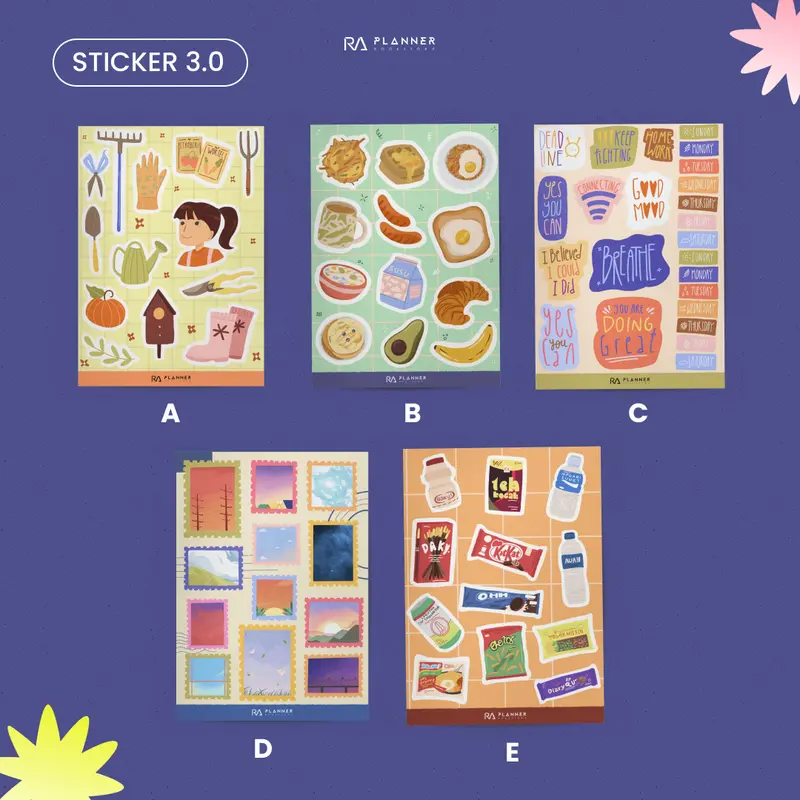 STIKER SHEET UNYU 3.0 BY RA PLANNER 1