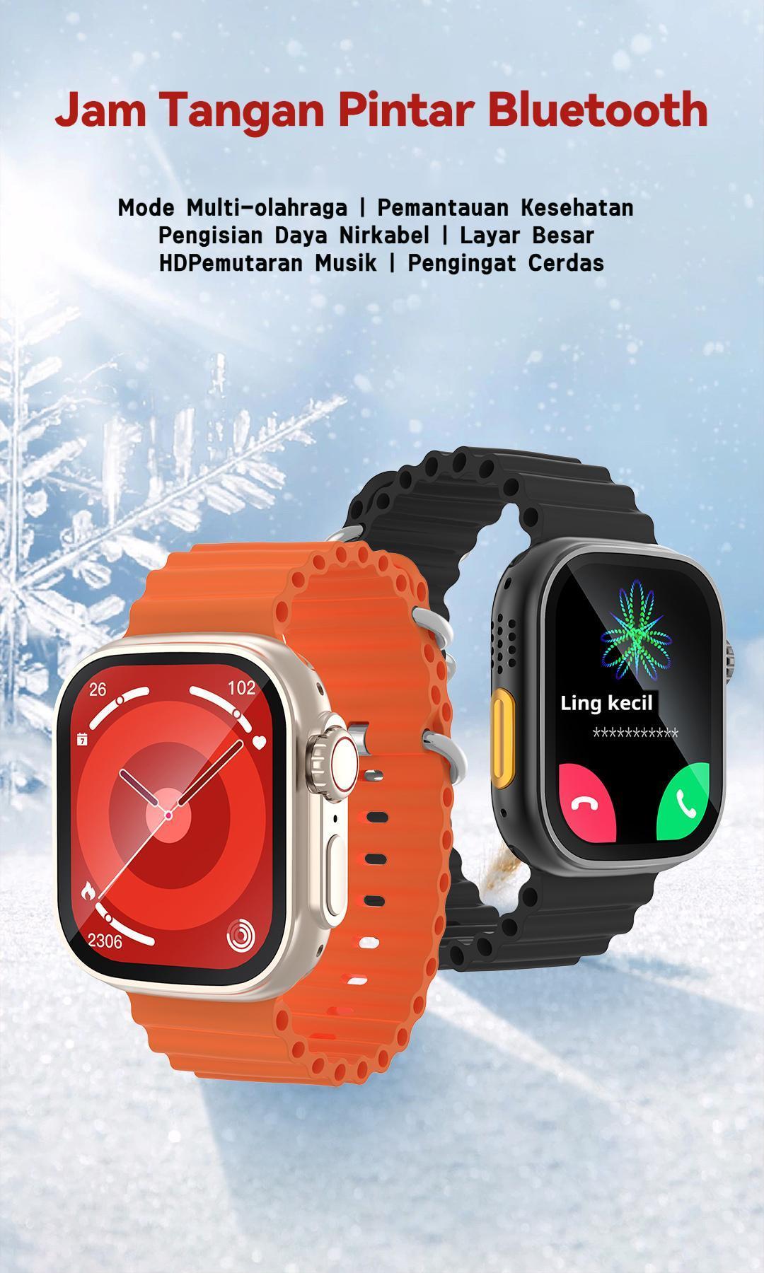 Rofani Jam tangan pintar(Tidak bisa memasang kartu SIM) T200/T210 mendukung koneksi Bluetooth dengan layar sentuh penuh HD 1,99 inci, tahan air IP68 dengan pemantauan detak jantung Rofani Jam tangan pintar(Tidak bisa memasang kartu SIM) T200/T210 mendukung koneksi Bluetooth dengan layar sentuh penuh HD 1,99 inci, tahan air IP68 dengan pemantauan detak jantung