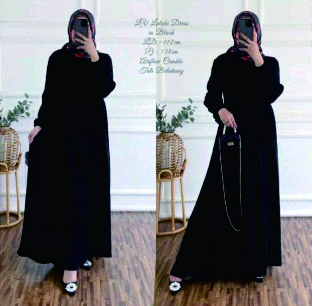 Gamis Polos Crinkle Airflow Premium gamis