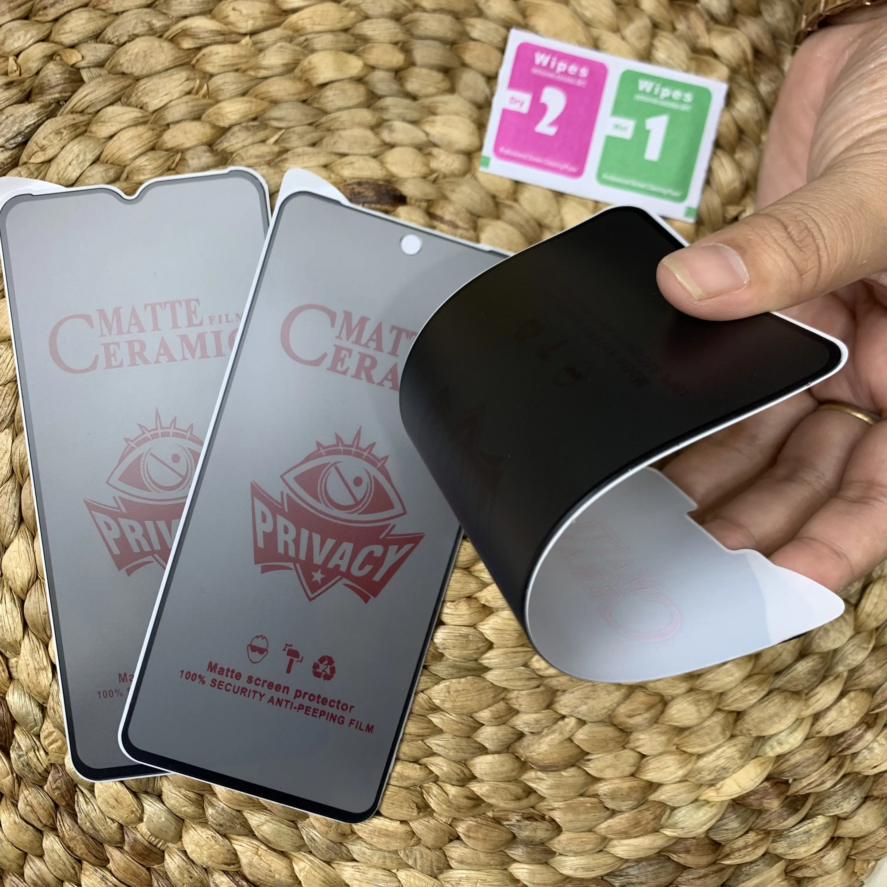 Anti gores Privacy - anti gores anti kepo - anti gores SPY - Tempered Glass Cover Lentur