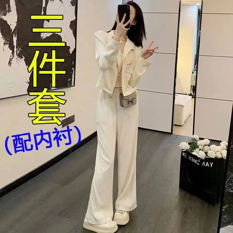 Bộ Đồ Ba Mảnh, Bộ Sưu Tập Thanh Lịch Và Thời Trang, Phong Cách Cổ Điển, Dáng Ôm, Bộ Sưu Tập 2024, Thích Hợp Đi Chơi Và Sành Điệu, Chất Lượng Chính Hãng