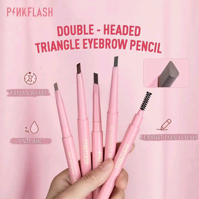 pinkflash pink flash eyebrow pensil alis eye brow matic 0