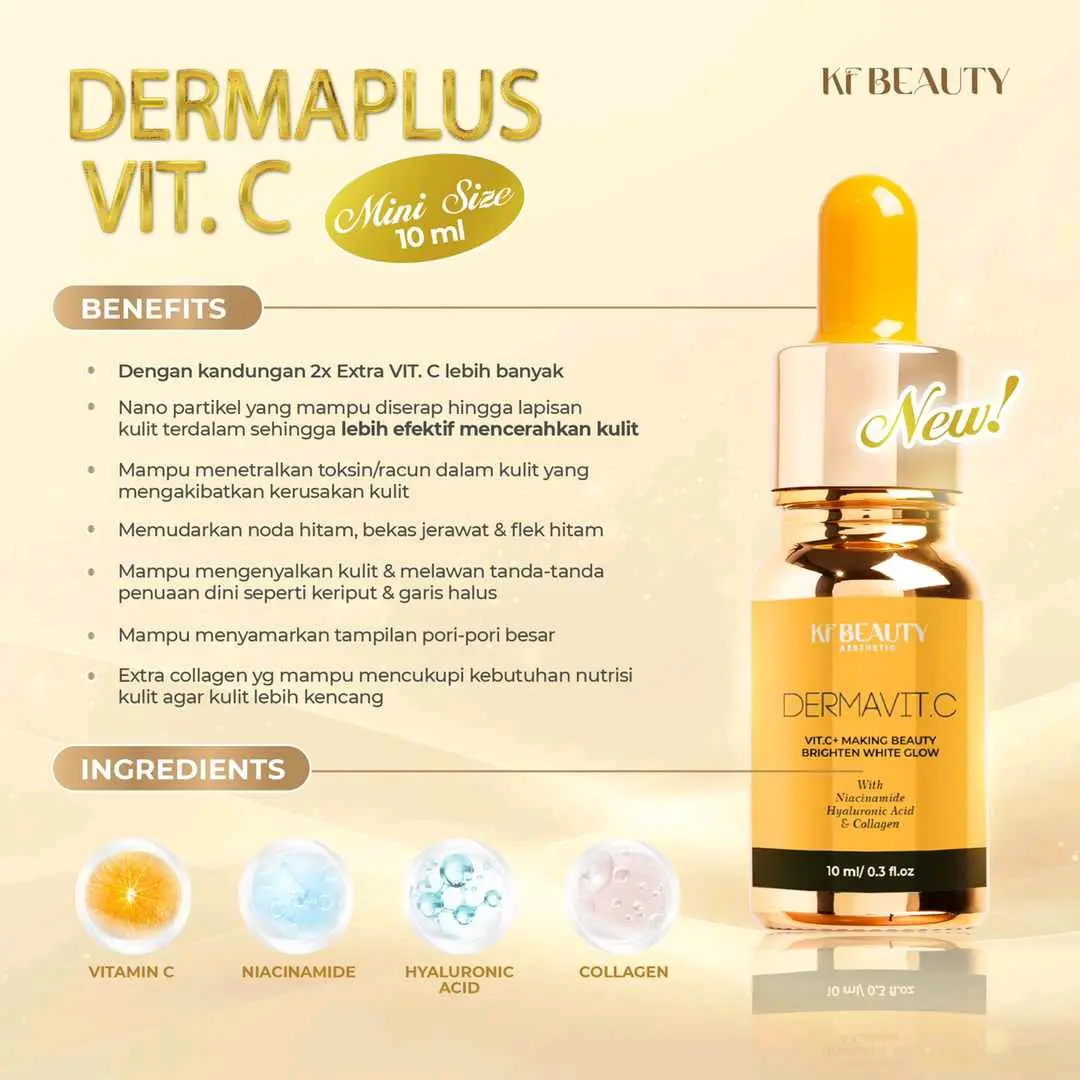 DERMAVITC KF BEAUTY Mencerahkan Memudarkan Hitam Wajah