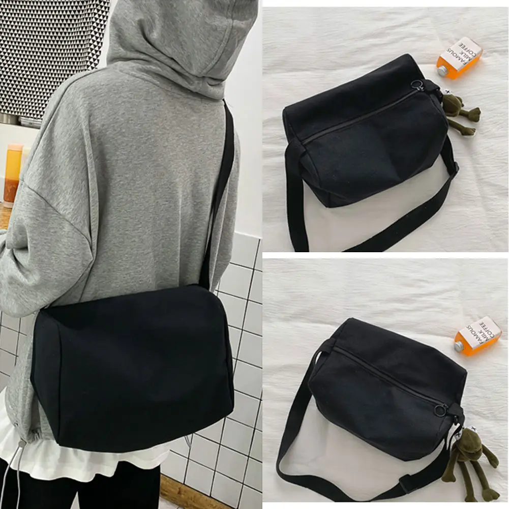 Sports Bag  Women Large Bapacity Bag Casual and Versatile Shoulder bag Simple Canvas Messenger Bag #308015