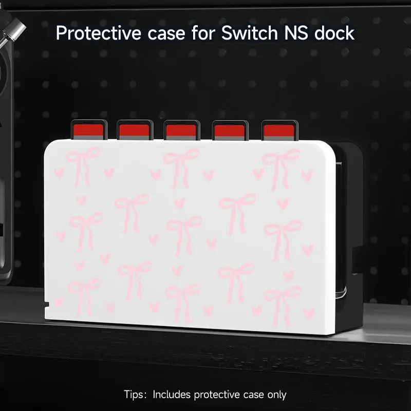 Slim Case Compatible with Switch NS/OLED, Gaming Accessory, ABS Material, Nice Pattern, Protective Case, Hard Shell Accessory Set 8