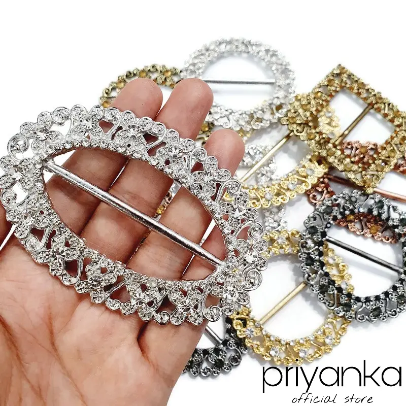 Gesper Ring Rok Lilit Premium Baja/Gesper Plat/Gesper Kain Mutiara Elegan Belt 2