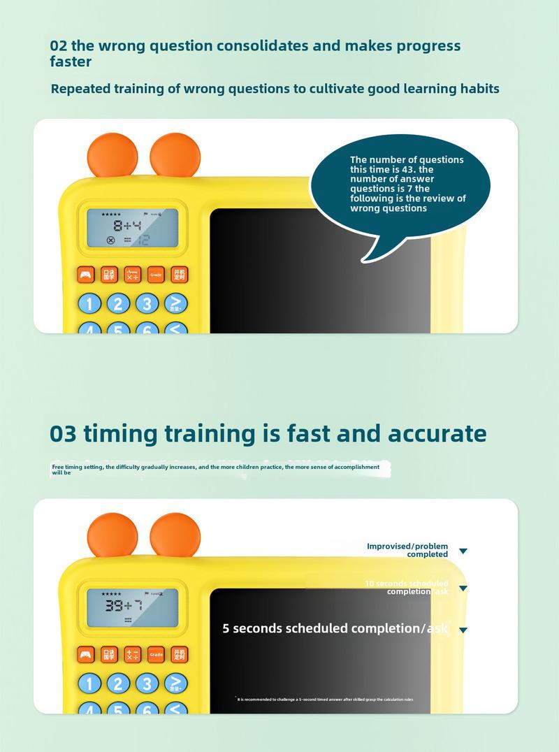 Product Introduction of Mickey Children's Mental Arithmetic Machine/Practice Machine, Intelligent Enlightenment Children's Early Education Learning Machine, Mental Arithmetic Training Machine, Math Mental Arithmetic Machine 24
