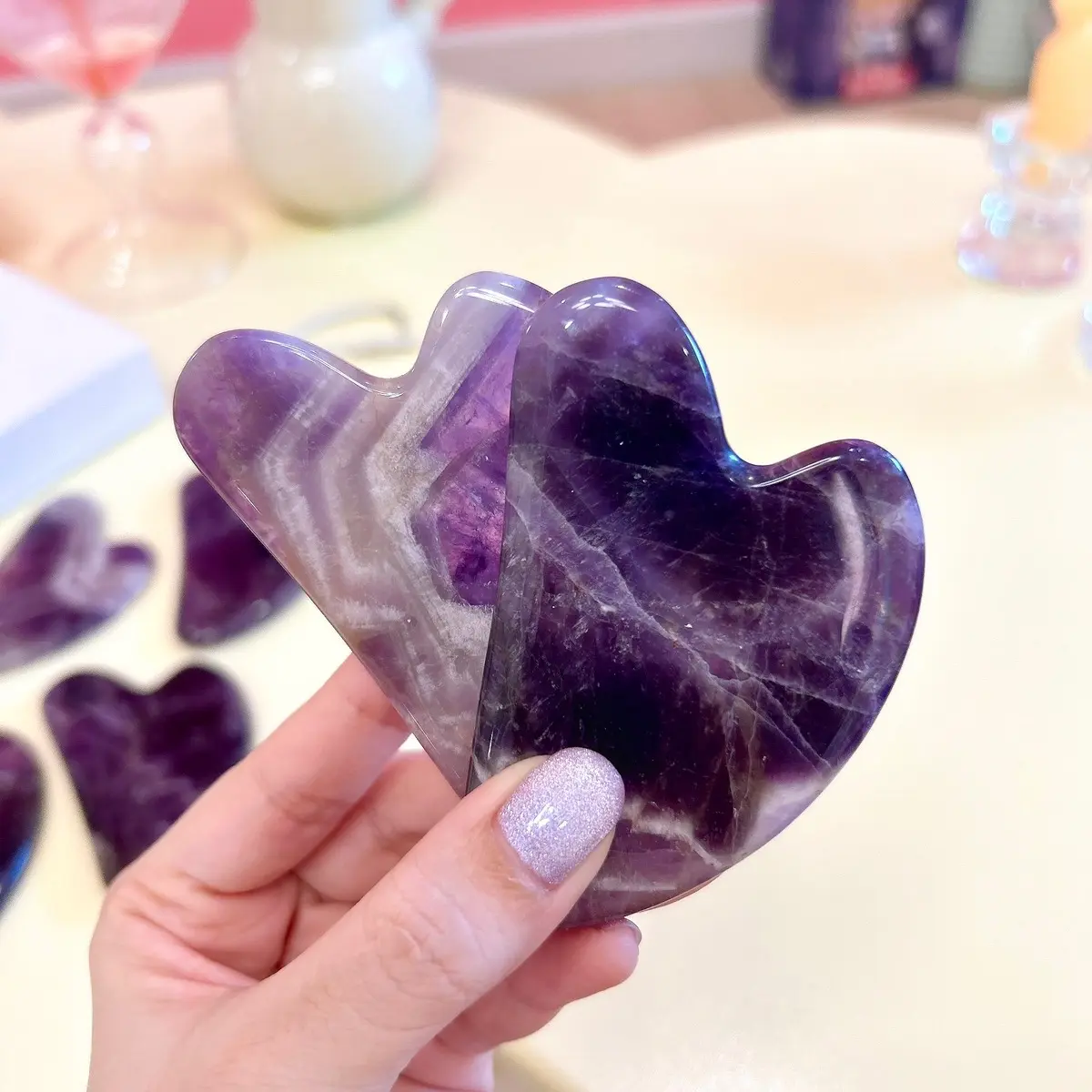 หินกัวซาอเมทิสต์แท้ (Amethyst)