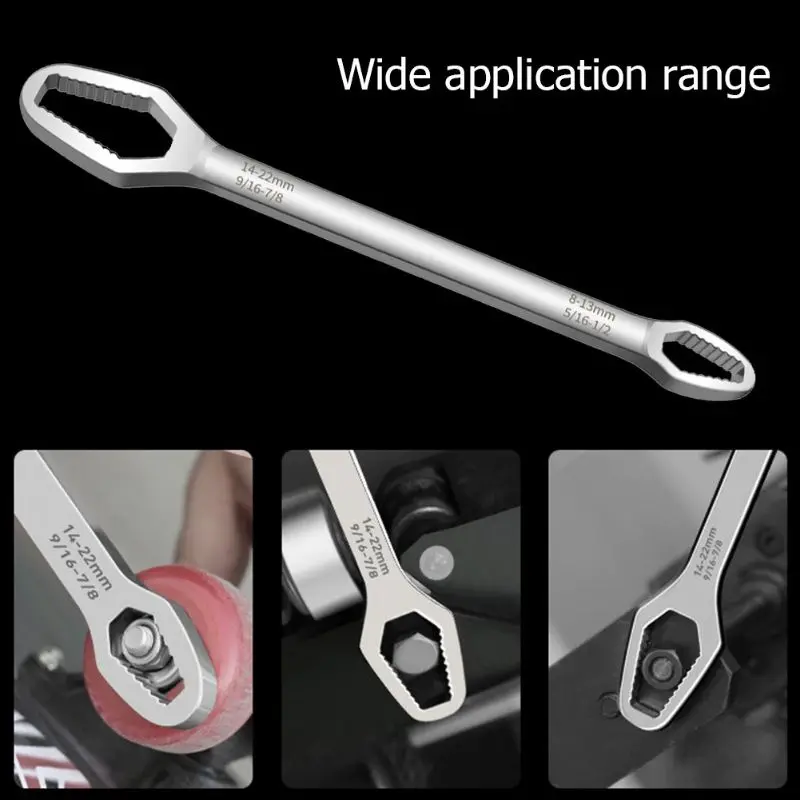 Alloet Kunci Pas Double-Head Key Wrench Ratchet Spanner - RL215 4