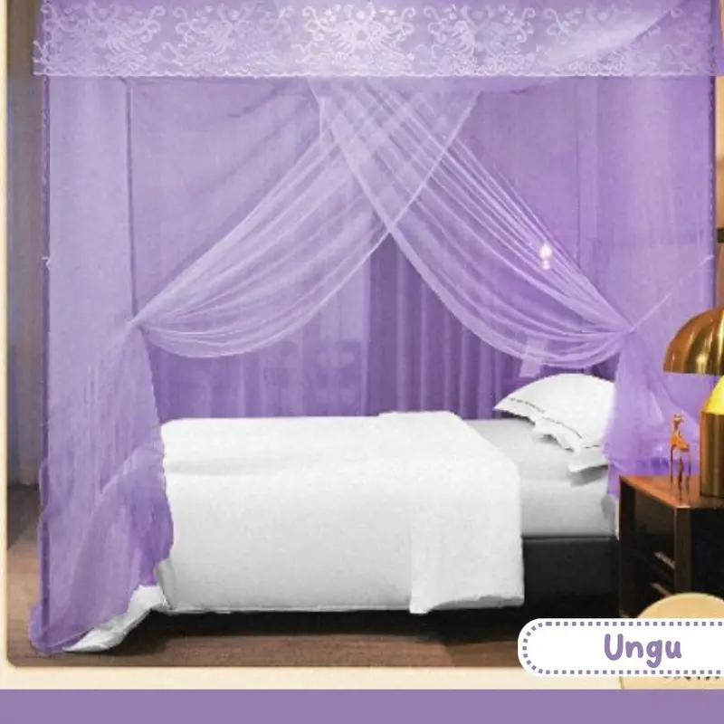 Kelambu Tidur Anti Nyamuk Polos Ukuran 120x200cm 4