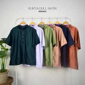 Kurta Dull Satin Dewasa/Kurta Sedondon Ayah &Anak/Kurta Satin Premium/Kurta Raya 2026 Clothing Dinner Keluarga Perkahwinan Wedding